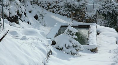 Torria - lavatoio sotto la neve -